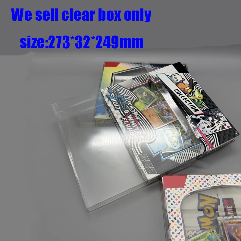 For PTCG SV8.5/SV10.5: Transparent Protective Box for Poster Gift Set  Dustproof Anti-Scratch Collector Display Case‌