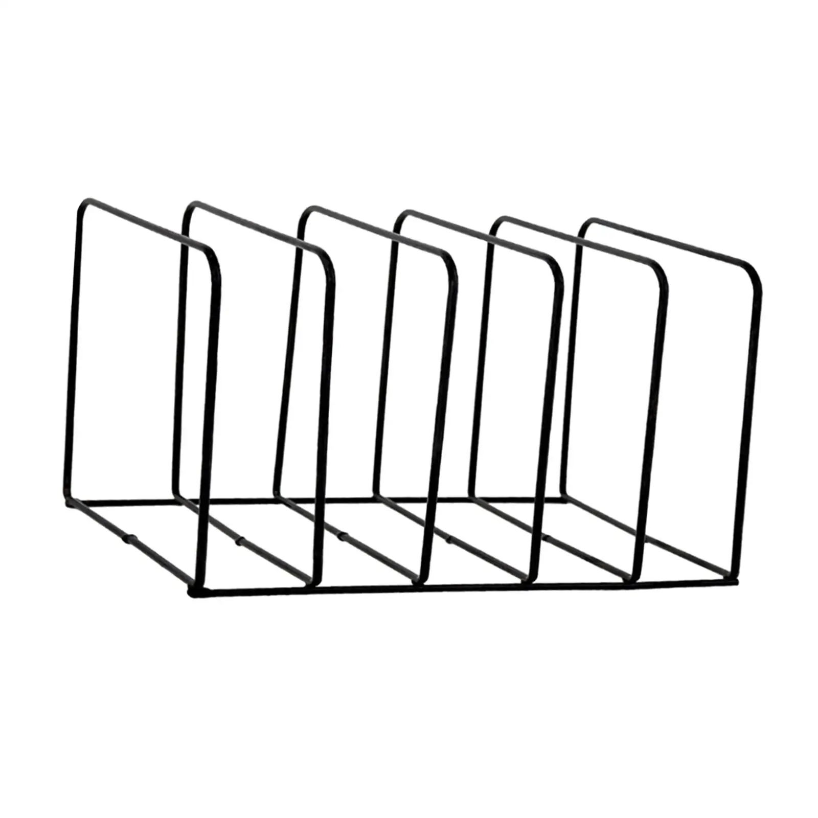 Desk Office Supplies Organizer ,5 Slot Magazine Holder Rack, Multifunction, Vinyl Storage Rack Square File Holder