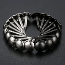 50Pcs 8*20mm Silver/Black Upholstery Nails Jewelry Wood Box Door Sofa Furniture Decoration Tacks Stud Pushpin Doornail Fasteners