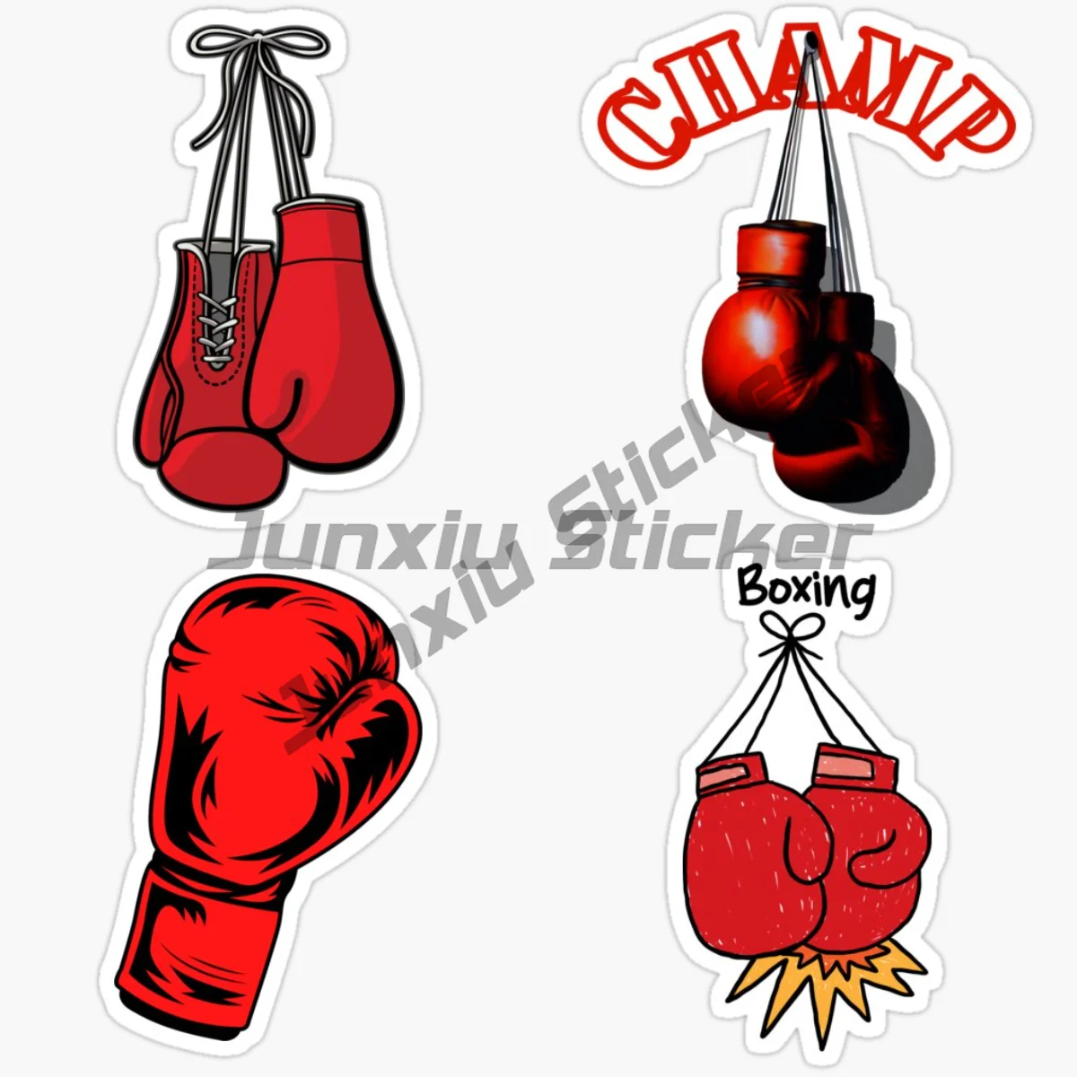 BOXING Car Sticker Motorcycle Laptop Truck Camper Wall Bicycle Moto Bumper Vinyl Self-adhesive Decals