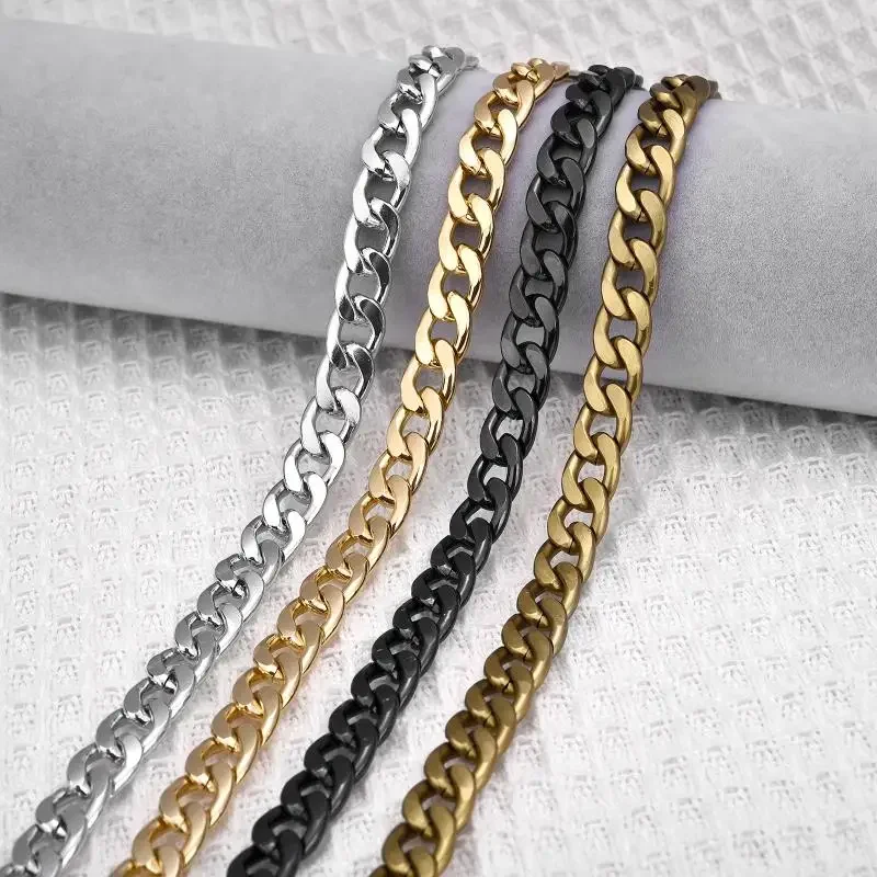 

120/40cm Metal Aluminum Bag Chain Bag Strap Replacement Parts Accessories DIY Detachable Luggage Accessories Metal Chain