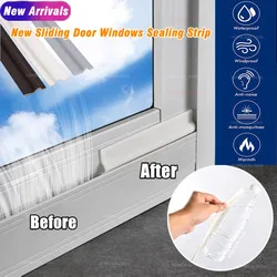 40M Sliding Window Seal Strip White Black Acoustic Insect Windproof Dust Stopper Stripping Door Gap Filler Tape Wearable Sealer
