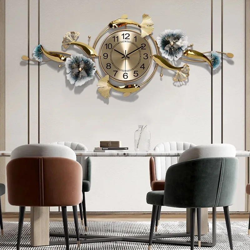 

Art Mural Clock Wall Aesthetic Modern Luxury Design Nordic Wall Watch Minimalist Xenomorph Reloj De Pared Living Room Decoration