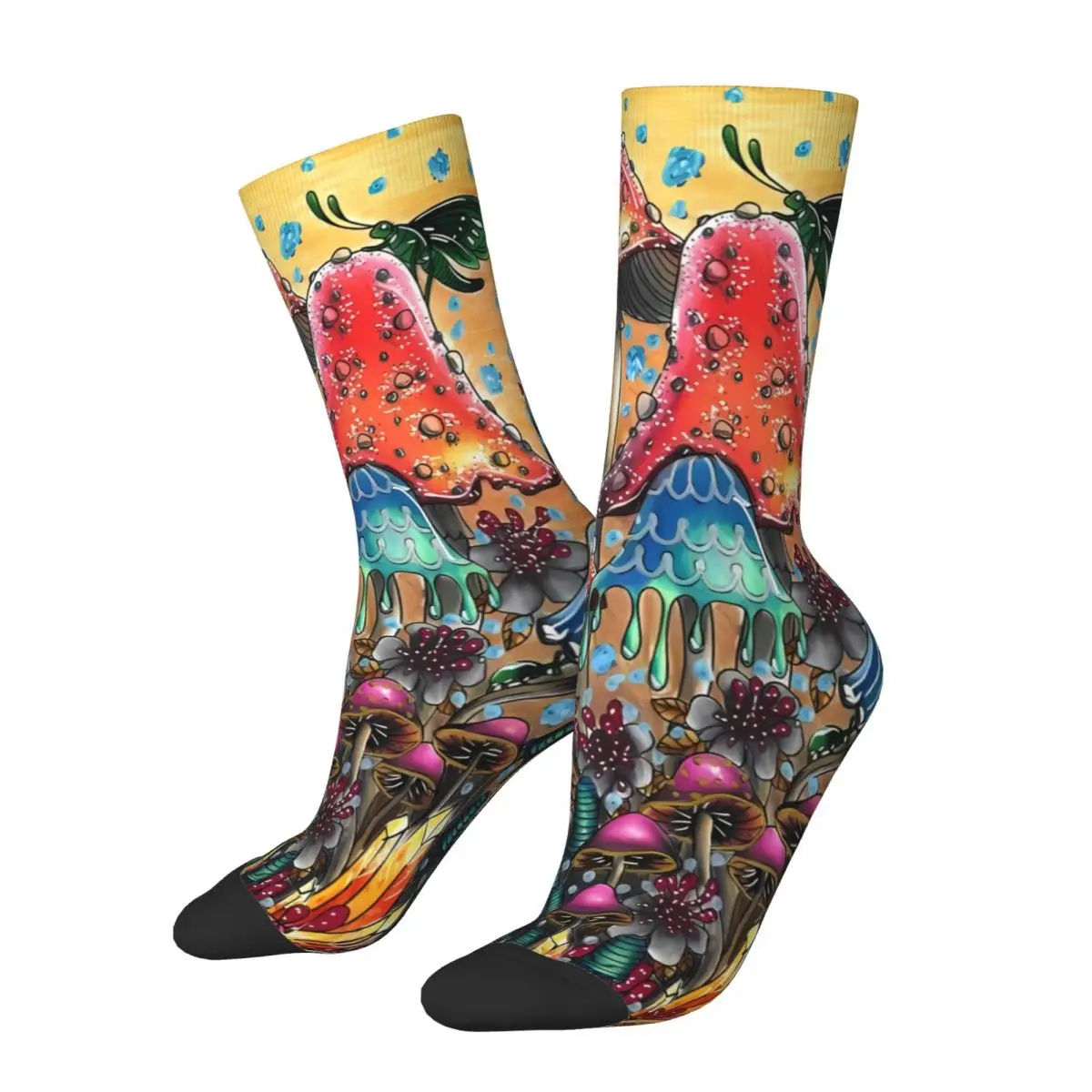 Miracle Mushroom Sock Printed Man Polyester