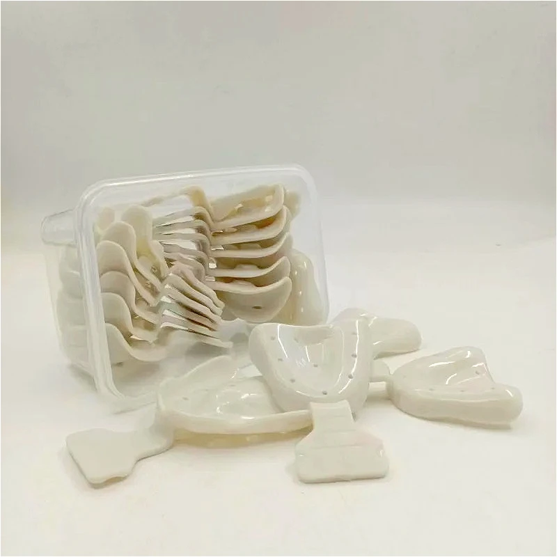 Lab Edentulous Lab Tray 17-piece Set Impression Edentulous Impression Plastic High Temperature Tray s
