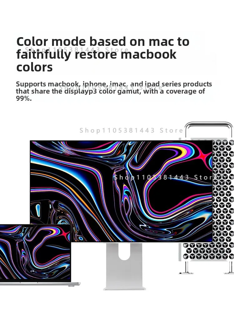 Design Borderless Computer External Vertical Screen Typec 27 Inch 4K144Hz Monitor High Definition IPS Mirror
