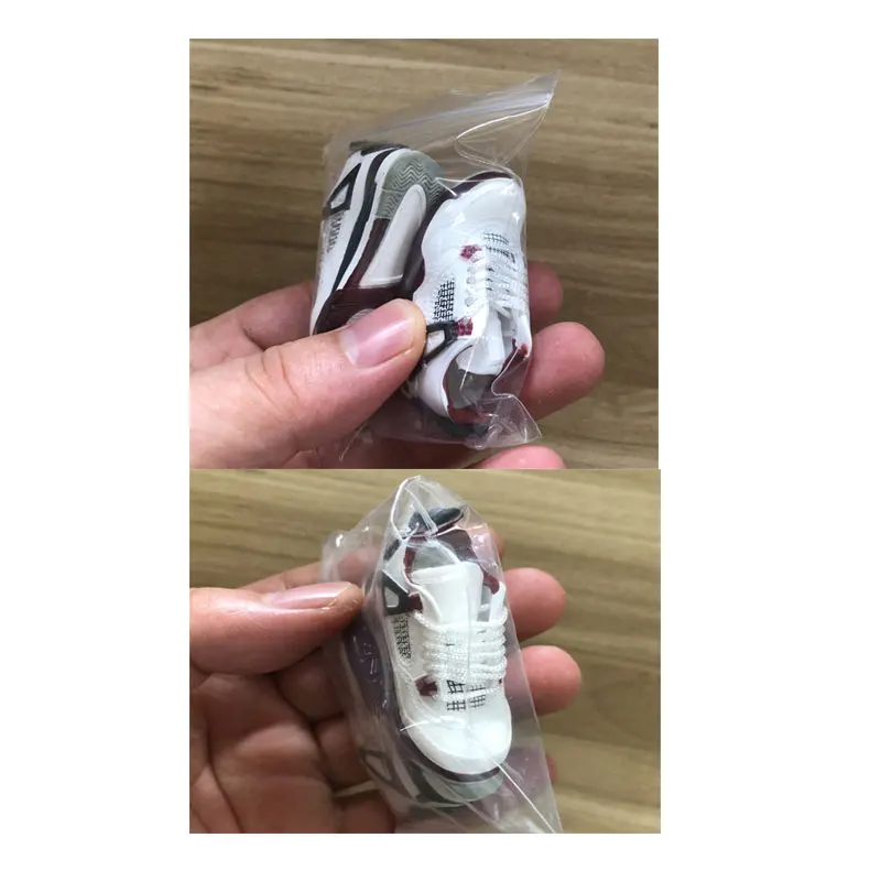 Sneaker plastik Pvc BJD 1/6, sepatu boneka Olahraga Basket 3D, cocok untuk aksesoris Mini Skateboard jari untuk mainan permen