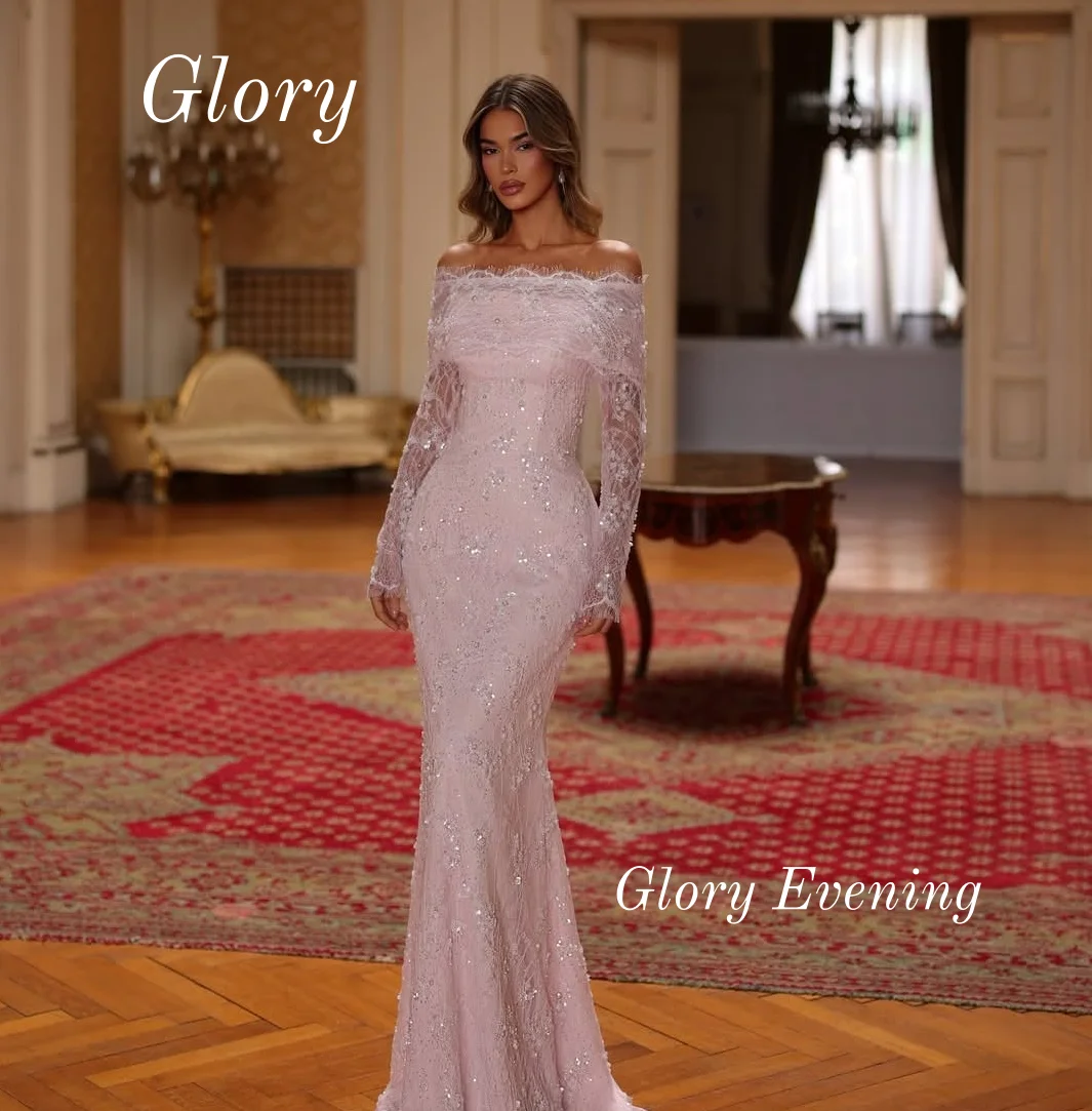 Eleganckie suknie balowe w stylu syreny z cekinami, z odkrytymi ramionami, wysokiej jakości seksowne suknie wieczorowe dla kobiet, szyte na miarę, kolekcja 2026