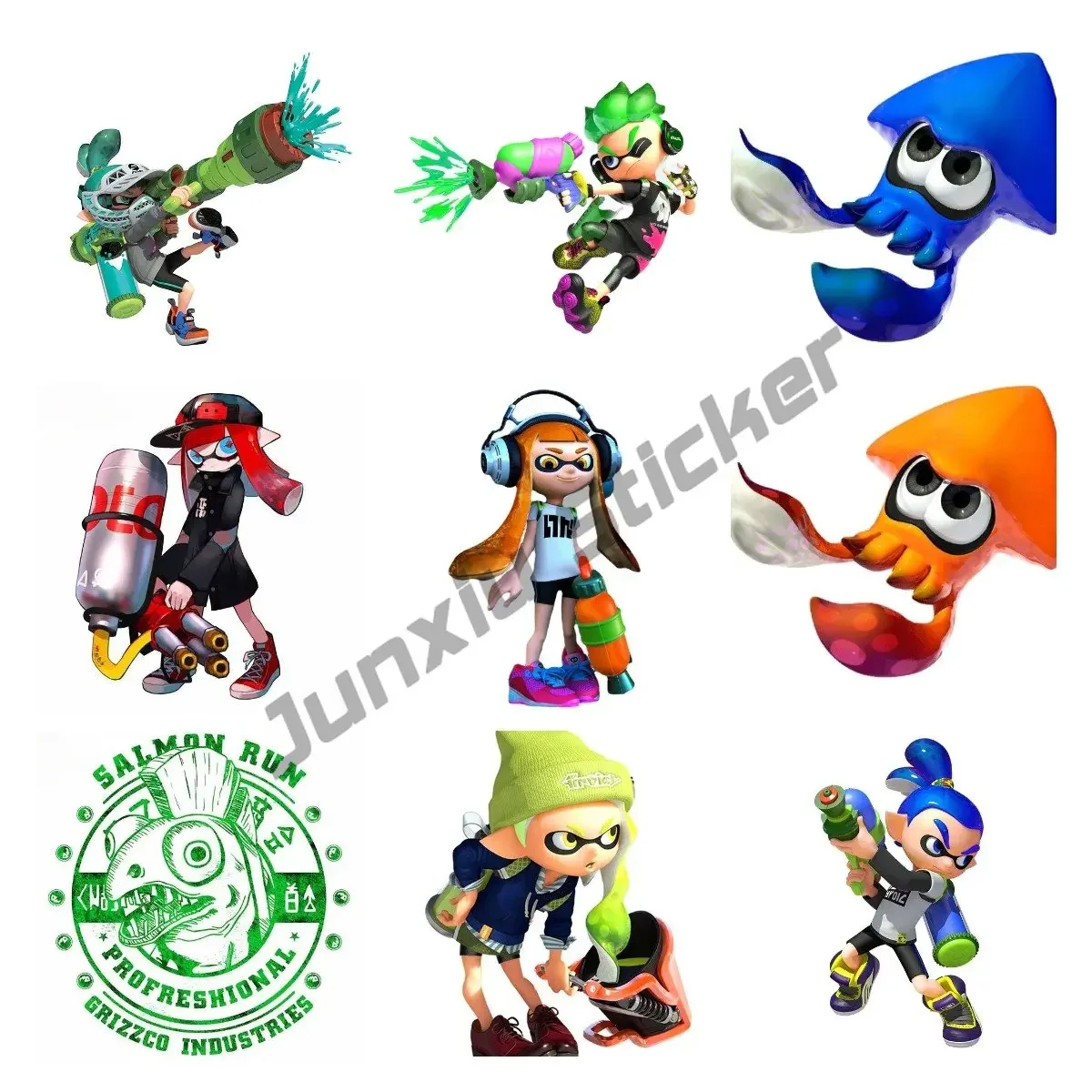 Splatoon Inkling Orange Naklejka Teal Firing Sypialnia Winyl Dzieci Art Decor Laptop Grafika Naklejka Ścienna Akcesoria Samochodowe