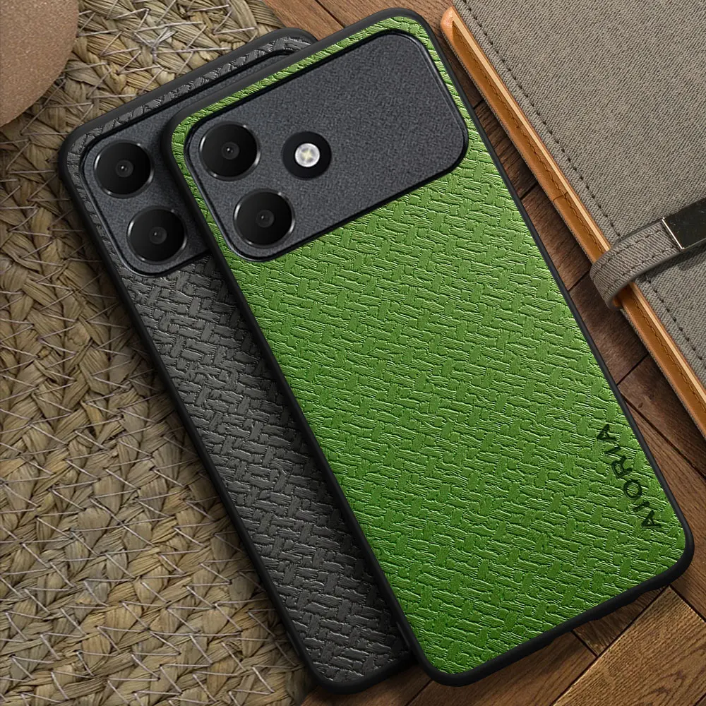 Suitable for Oppo A6c 4G bamboo woven texture pattern design simple phone case for Oppo A5x 4G 5G