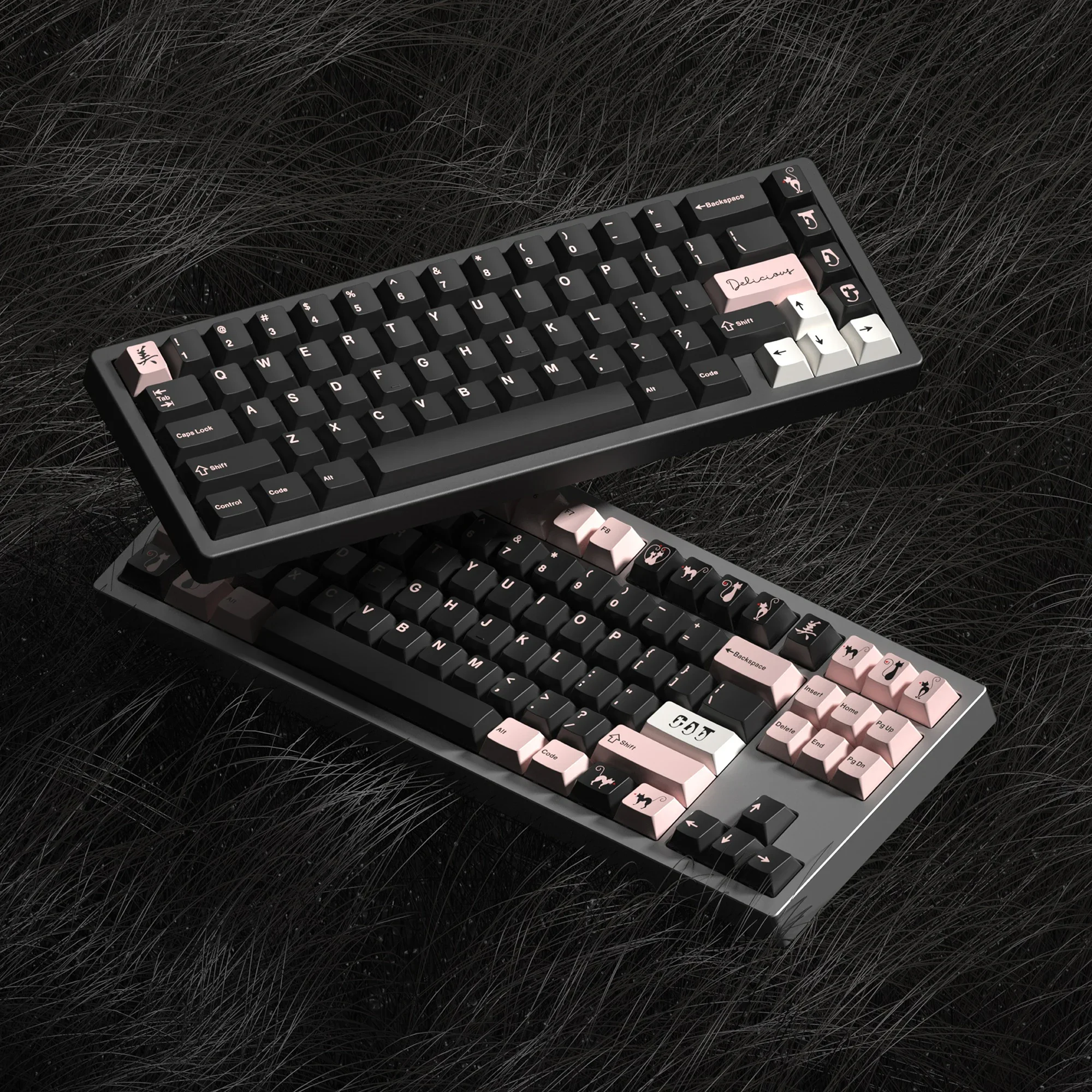 

Magic cat PBT sublimation, original height 68 980 75 87 custom keycaps