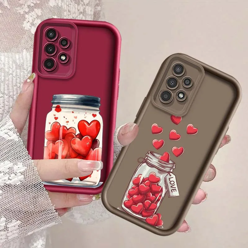 Drawing Art Cartoon Creative Cover For Samsung Galaxy A56 A16 A55 A35 A25 A73 A71 5G 5G 4G Eye Ladder Phone Case