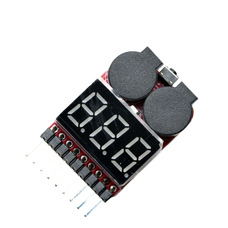2-in-1-Lithium-Batterie-Leistungsmessanzeige, BB-Rington, Niederspannungsalarm, elektrische Anzeige, Dual-Funktion, Summer, 1-8S-Modul – Detail 1