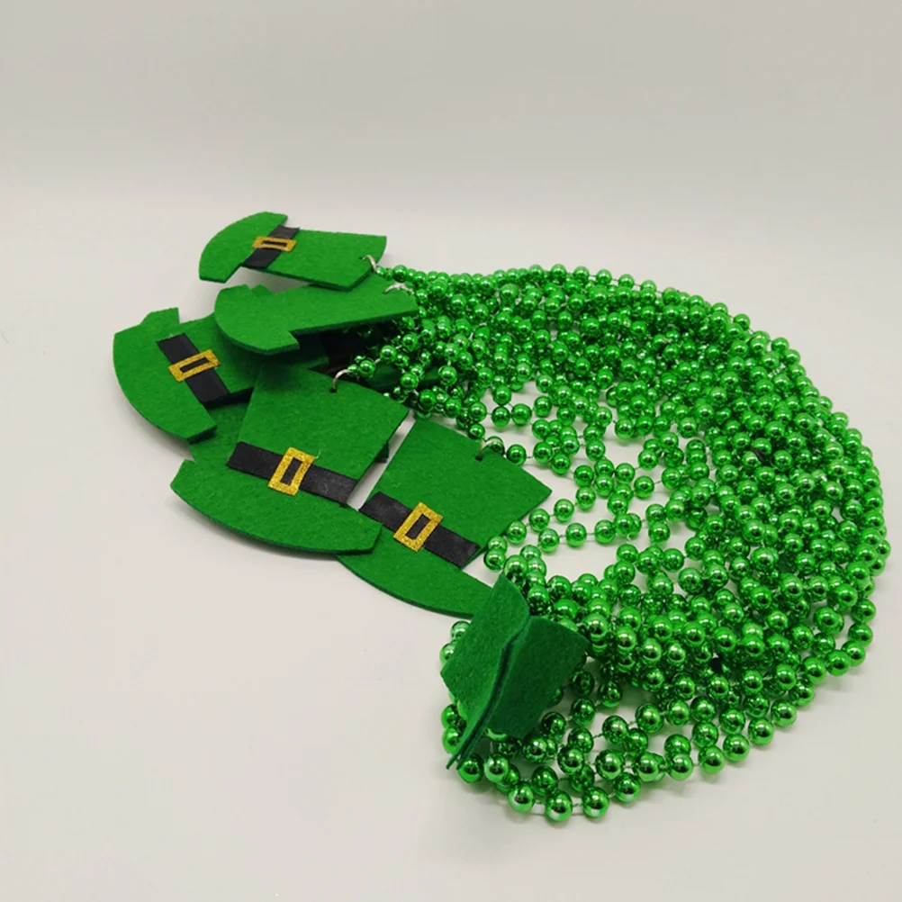 

Saint Patrick's Day necklace Necklaces Plastic Necklace Plastic Beaded Necklace Beaded Neckalce