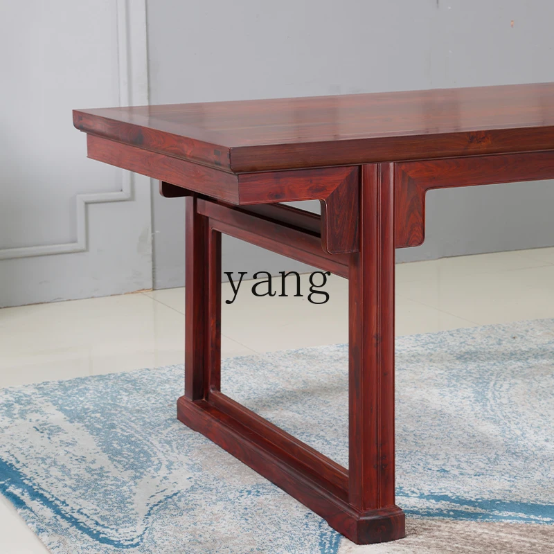 Caja de tira de palisandro rojo grande LH, muebles de cabeza plana