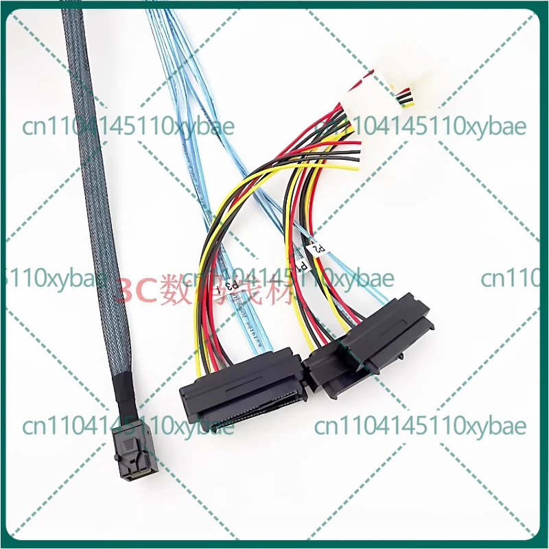 

For Mini SAS SFF8643 to 4SAS SFF8482 Server 12G Array Card 1 Minute 4SAS Hard Disk Cable