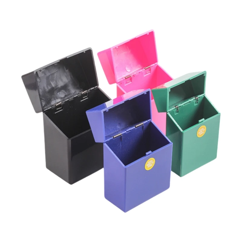 Solid color cigarette box, can hold 20/30/40/50 thick cigarettes, waterproof and pressure resistant portable cigarette box