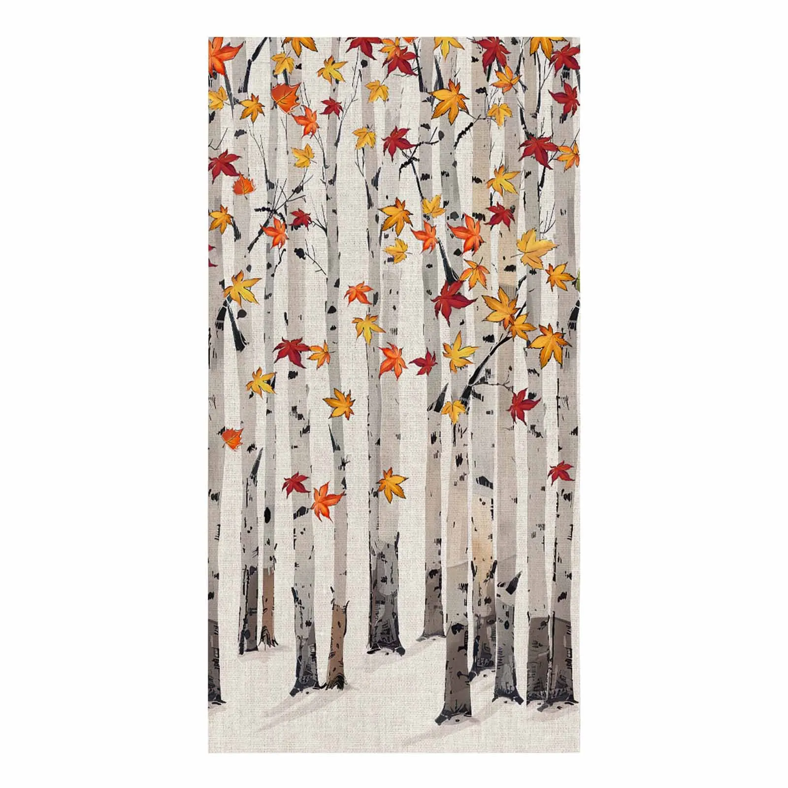 Leaves Watercolor Hand Painted Microfiber Towel Absorbent Kitchen Cleaning Cloth Dish Towel Household Cleaning Towel