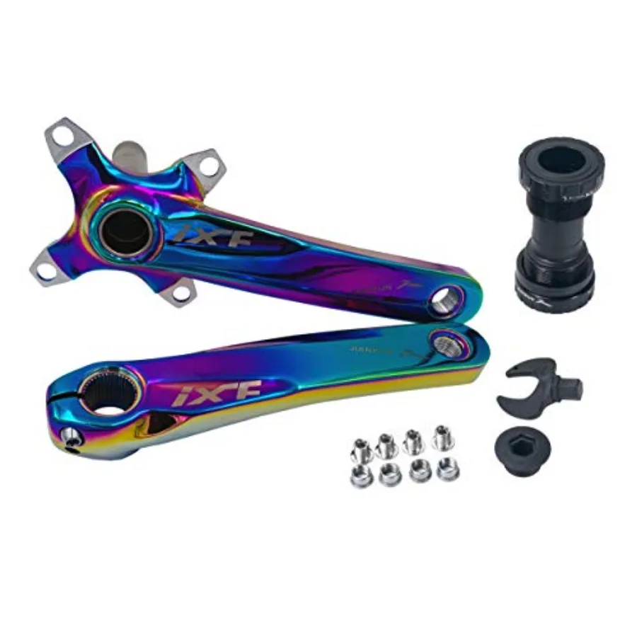 

Комплект шатунов для велосипеда 170 мм 104 BCD с комплектом нижнего кронштейна и болтами для звездочки для шоссейного велосипеда MTB BMX ярких цветов Ideal f