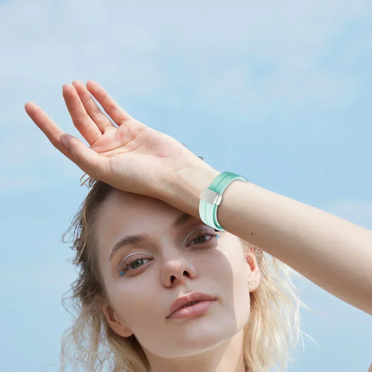 حزام سيليكون سريع التركيب لساعة سامسونج جالاكسي 7 6 5 4 44 مللي متر 40 مللي متر حزام رياضي مغناطيسي على شكل حرف D جالاكسي 6 كلاسيكي 43 47 مللي متر