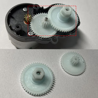 2PCS Robot Vacuum Cleaner Side Brush Gear for Roborock S5 S6 S7 S5MAX S6MAX S7MAX Motor Gear Assembly Spare Parts