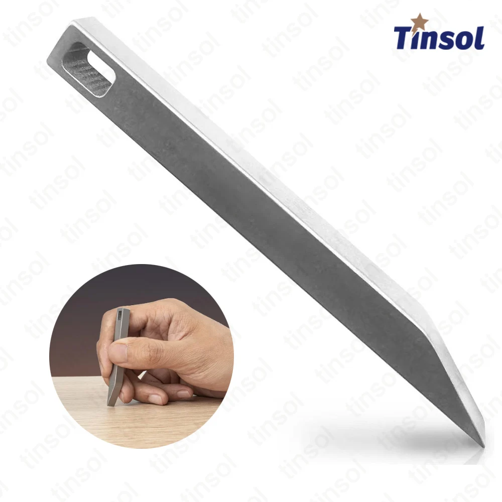 TINSOL Heavy Duty Stainless Steel EDC Pry Bar Pocket EDC Keychain Tool for Everyday Carry Outdoor Camping Survival Activities
