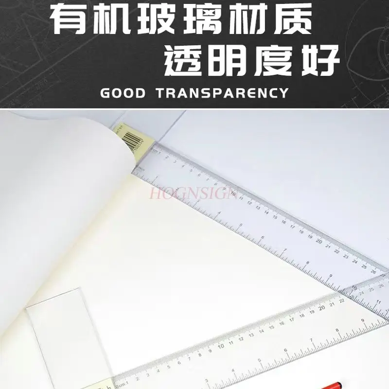 1pcs T-square, T-shaped student drawing teaching aid, auxiliary drawing ruler, engineering drawing ruler