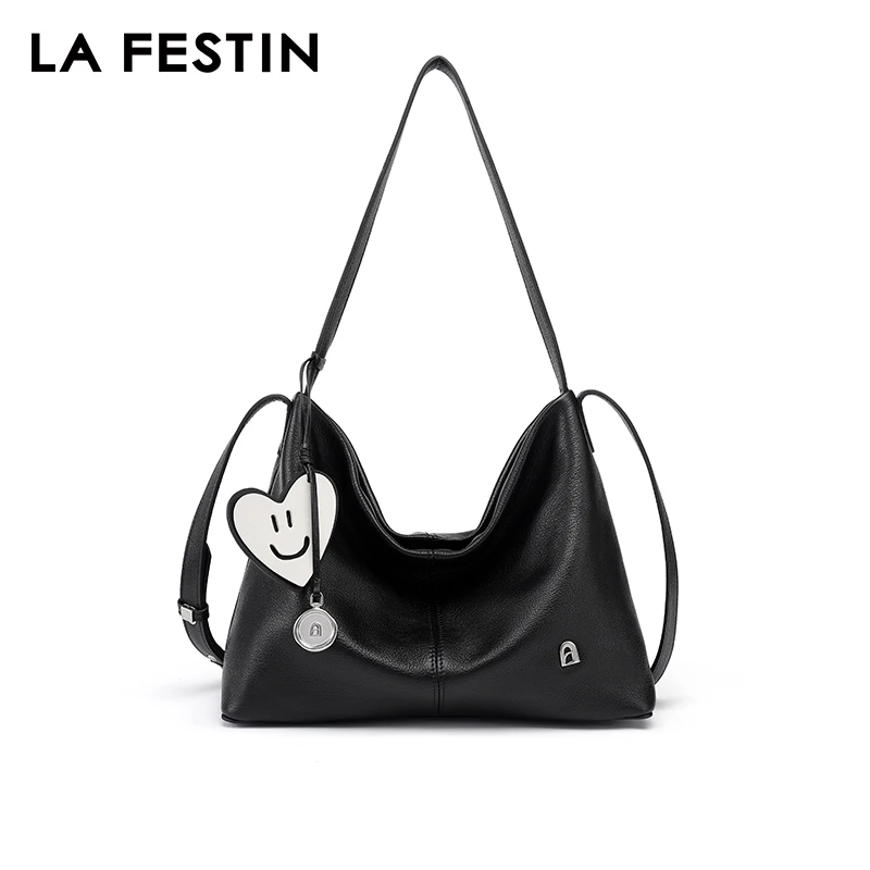 LA FESTIN Original Leather Bag Women's bags 2024 New Shoulder Bag Fashion Large Capacity Bag Luxury Tote Bag