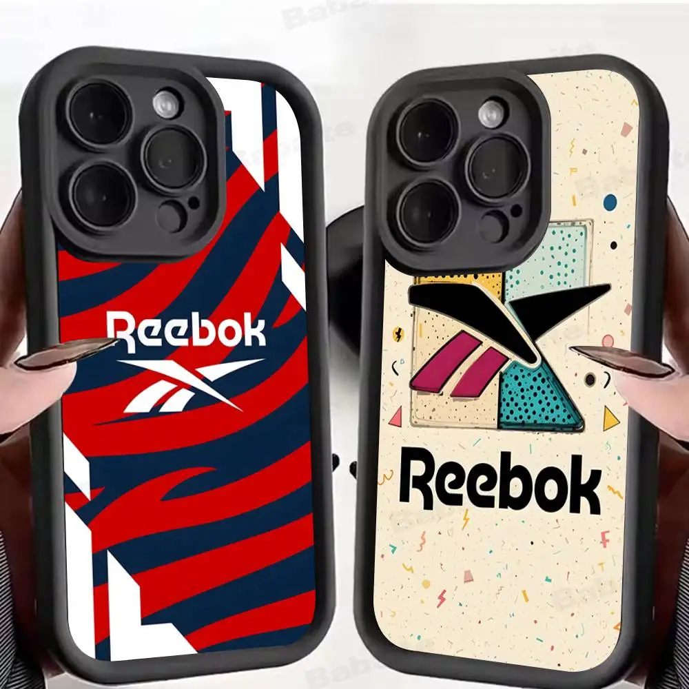 Classic Sports brand R-Reebok logo Silicone Phone Case for iPhone 17 Pro Max 16 15 14 13 12 11 Plus 17 Air