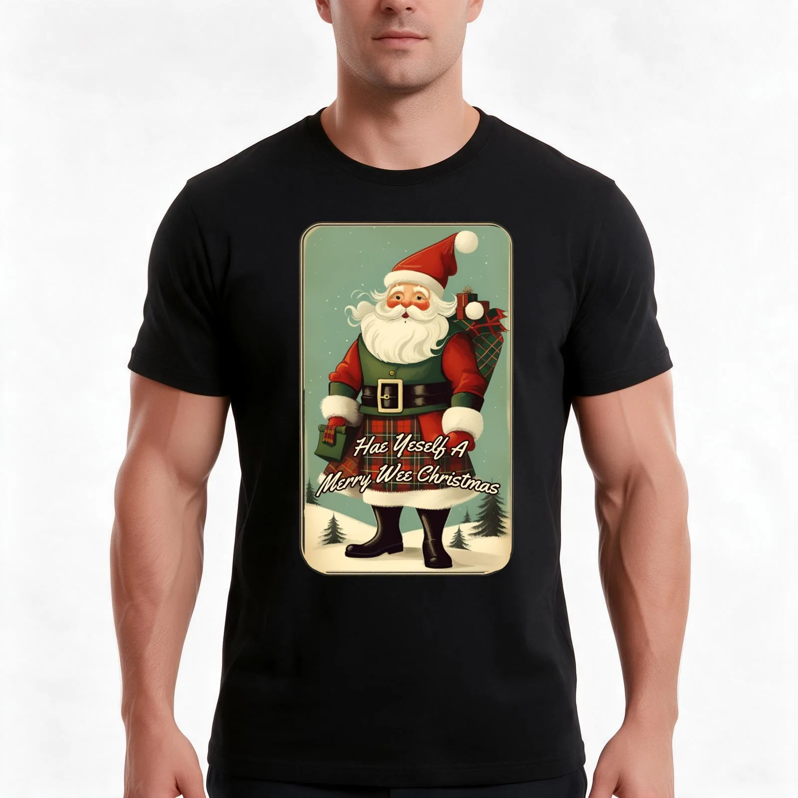 Hae Yeself A Merry Wee Christmas (#06) [Create a set!] T-Shirt, Summer Casual Cotton Tee, Oversized Streetwear Tops, 100% Cotton