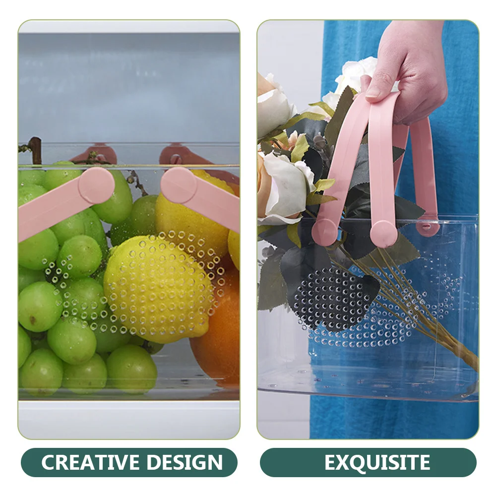 

Plastic Storage Basket Handle Bathroom Organizer Bins Portable Shower Caddy Tidy Small Sundries Toiletries Living Room