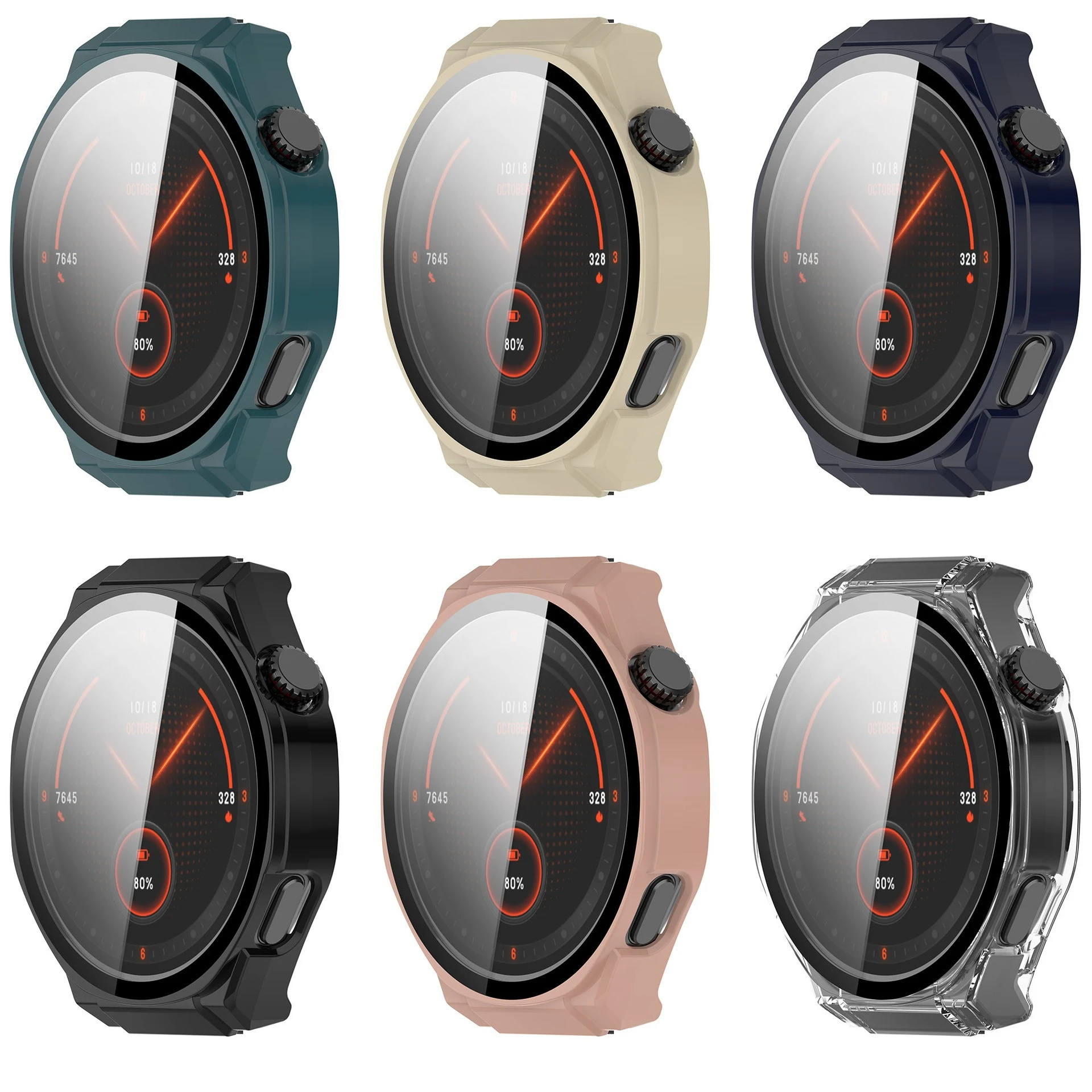 2in1 PC ウォッチケースとフィルムスーツ Honor Watch 5 ウルトラ統合 PC ケースと保護強化ガラス