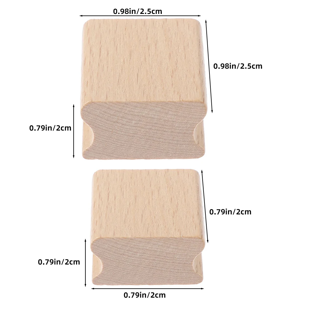บล็อกไม้บีชสำหรับทำแสตมป์ 10 ชิ้น แบบมีร่อง สำหรับงาน DIY งานฝีมือ สมุดภาพ แสตมป์หมึก สำหรับงานประดิษฐ์ เครื่องมือปั๊มลายบนไม้