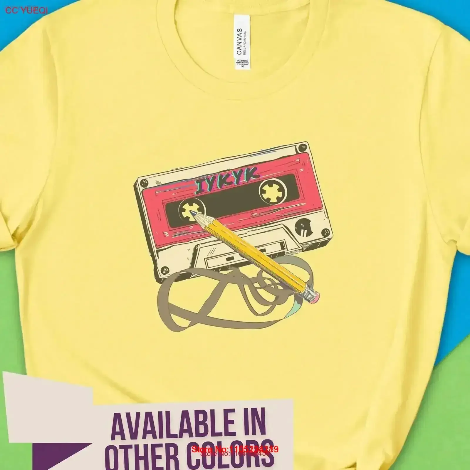 Retro Cassette Tape Pencil T Shirt IYKYK 80s Design A Fun Nostalgic for 1980s Music Enthusiast or Fan of Old School Aesthetics