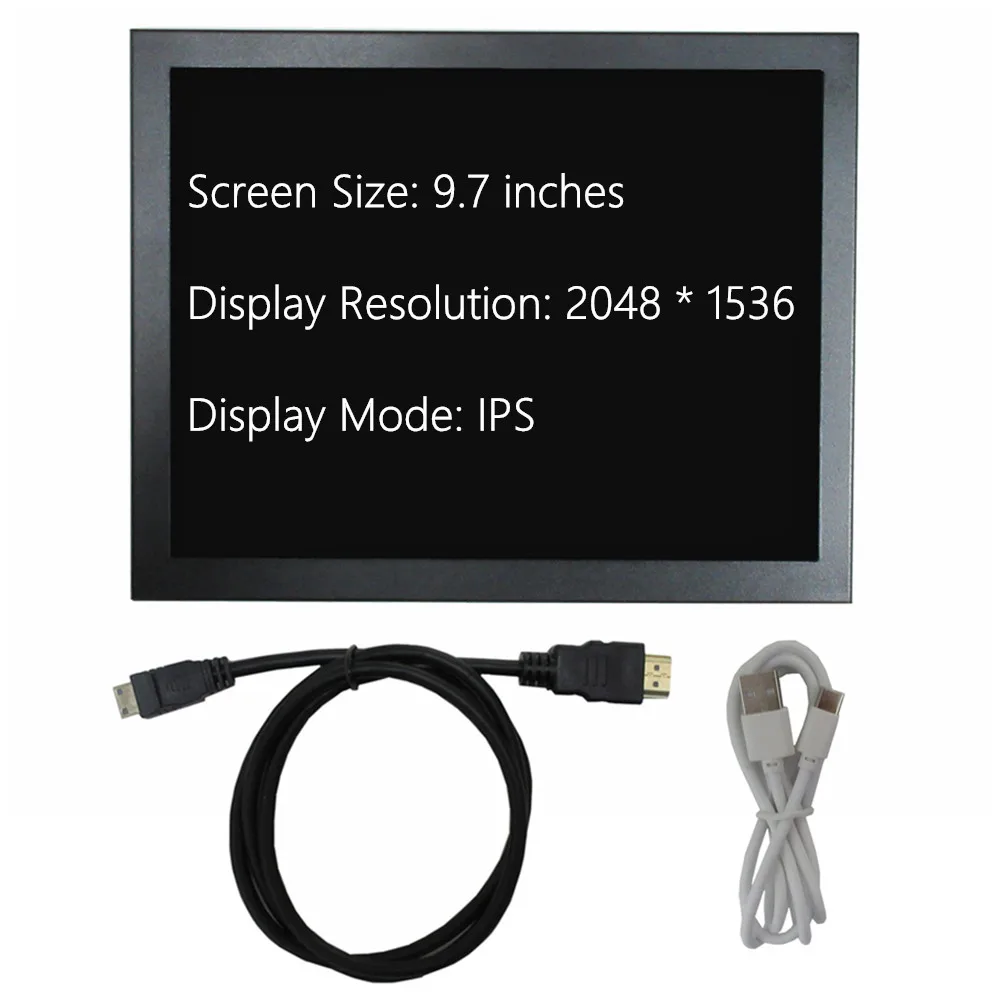 9.7-Inch High-definition 2048 * 1536 IPS General-purpose Portable Display Computer Auxiliary Screen Sub Screen Monitor