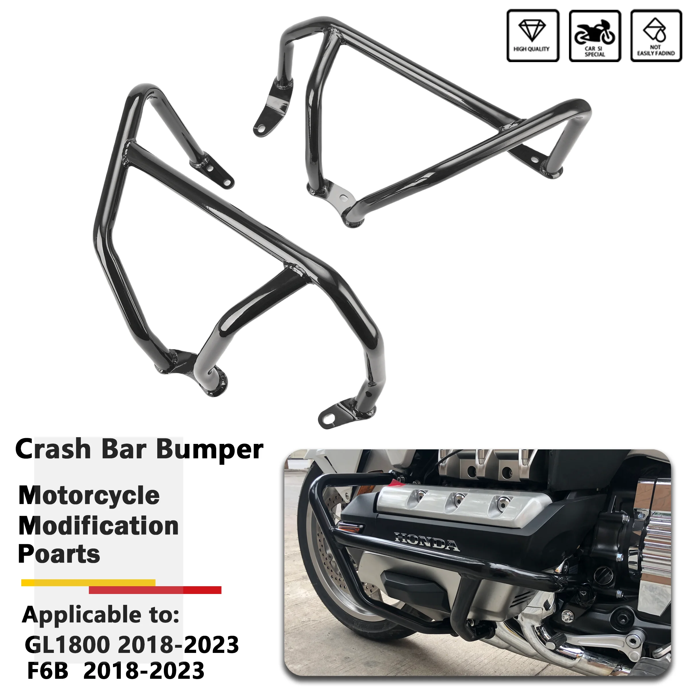 

Motorcycle Engine Guard Crash Bar Bars Bumper Protector Accessories For HONDA Gold Wing DCT 1800 GL1800 F6C F6B 2018-2023 2022