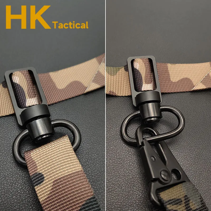 Tactical 1PC Convert Between 2 To 1 Point Triglide Sling Adapter Compatible With QD Swing Swivels Airsoft Hunting Accessories