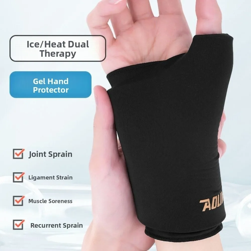 

Hot & Cold Relief Gel Wristbands Premium Gel Reusable Thumb Brace Protector 360° Full Coverage Elastic Fitness Rest Wristbands