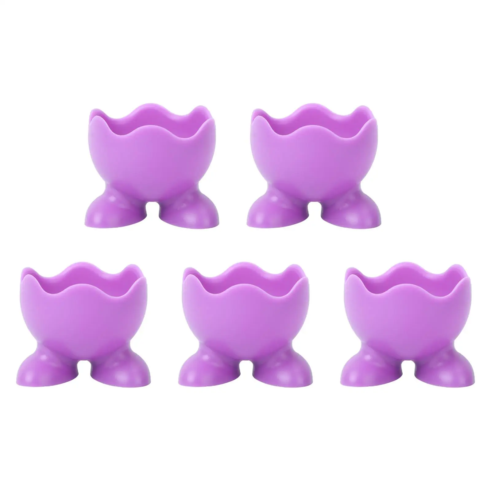 

5Pcs Silicone Egg Holder Cups for Boiled Eggs Kitchen Bathroom Use Safe Decorations Egg Tray Boiler St Child Holders