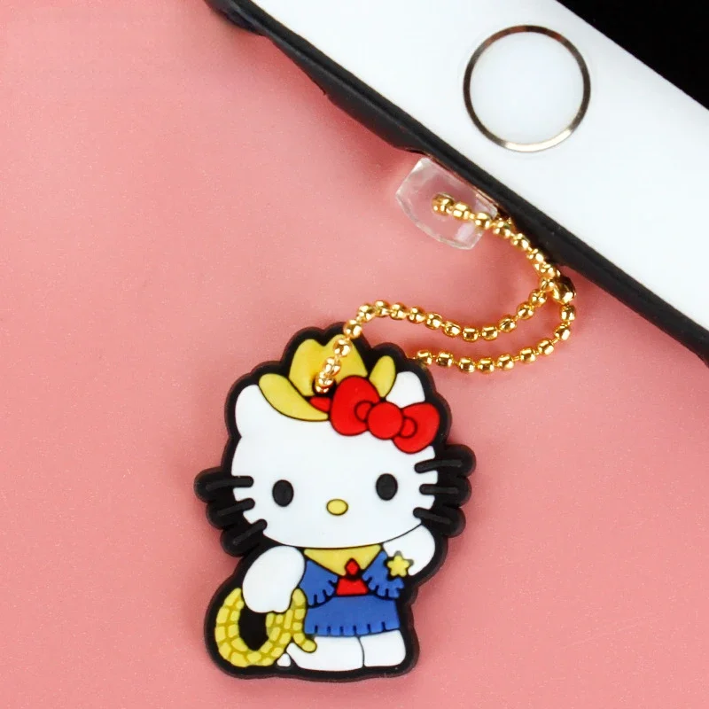 Sanrio Hello Kitty Phone Dust Plug Charm Anime Women Phone Accessories Anti Dust Cap Pendant Charge Port Plug for IPhone Pendant