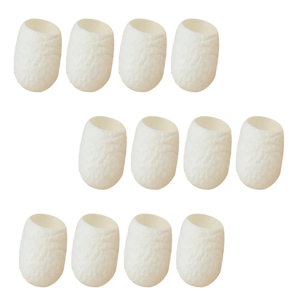 30 Pcs Finger Cot Face Scrub Care Silkworm Cocoons Cleaning Beauty Ball Cleansing Natural Supply Cleaner