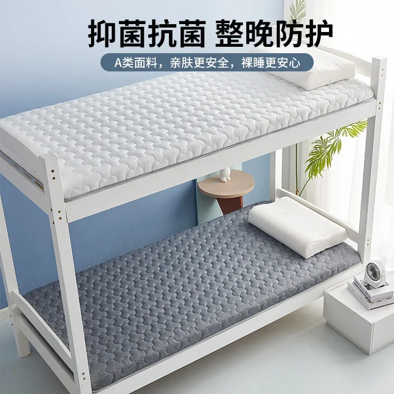 Image 4: Coussin de matelas en Latex de soja écologique, coussin de couchage antibactérien, lit simple/Double, Futon pour dortoir