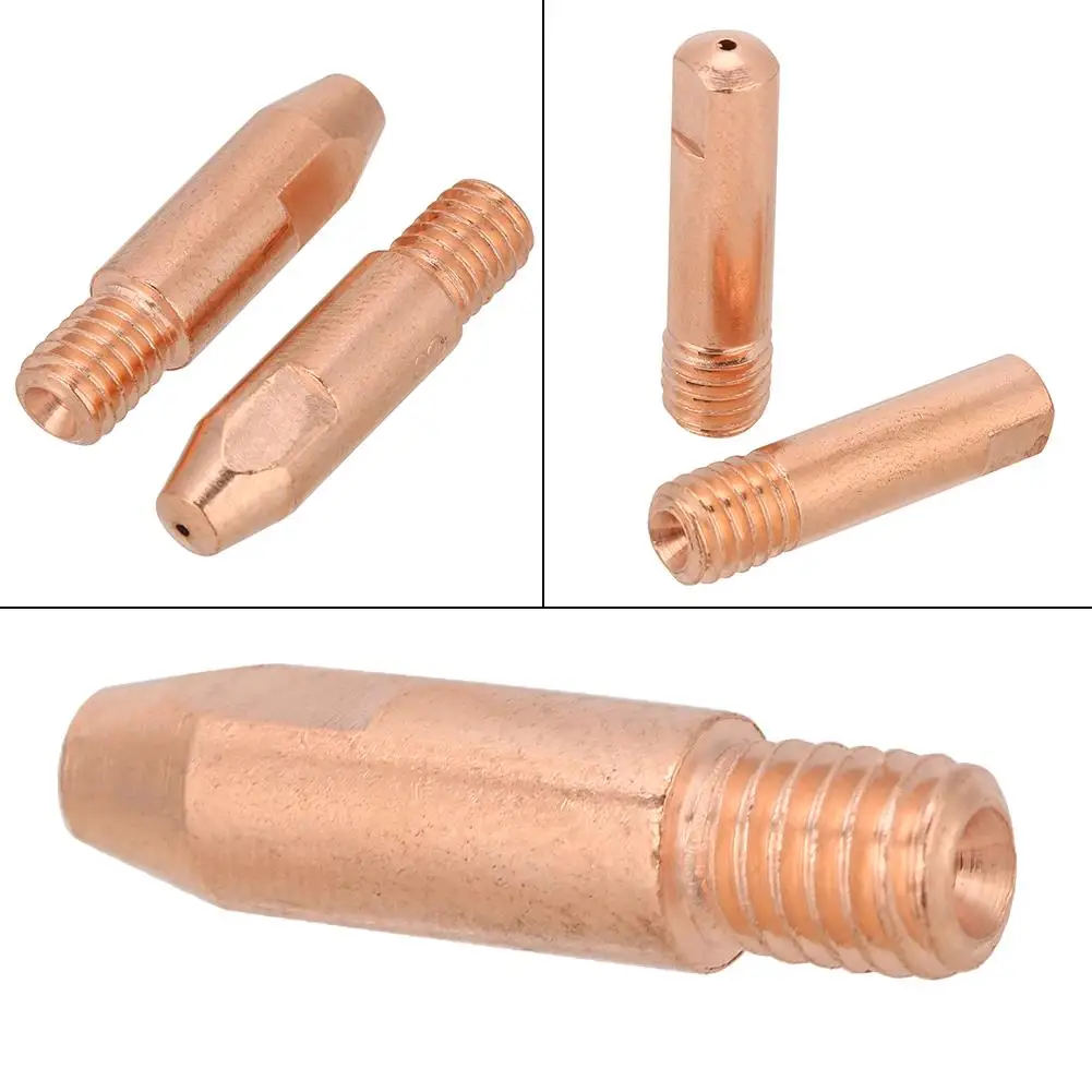 For for binzel 24KD MIG/MAG Welding Torch Tool Copper Contact Tip M6  Pack of 20 (0.8/1.0/1.2mm)