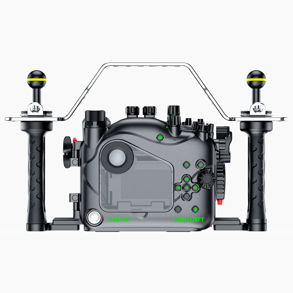 Seafrogs SF10011 100M Waterproof Aluminum Alloy Camera Case Body For Sony A6700 Design Housing