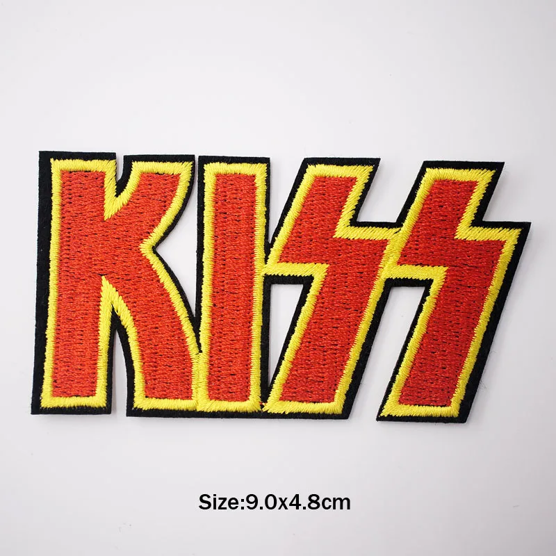 Song Rock Band Music Iron on Patches for DIY Stripes Clothes Patchwork Sticker Custom Applique