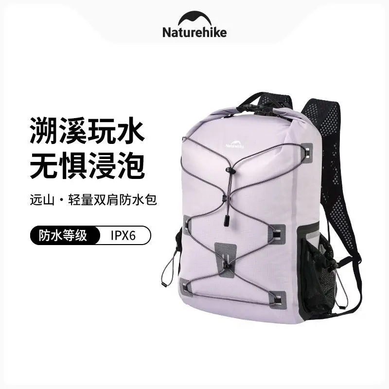 Naturehike Far Mountain Waterproof Backpack Outdoor Rafting Creek Trekking Mountaineering Backpack Diving Lightweight Bag