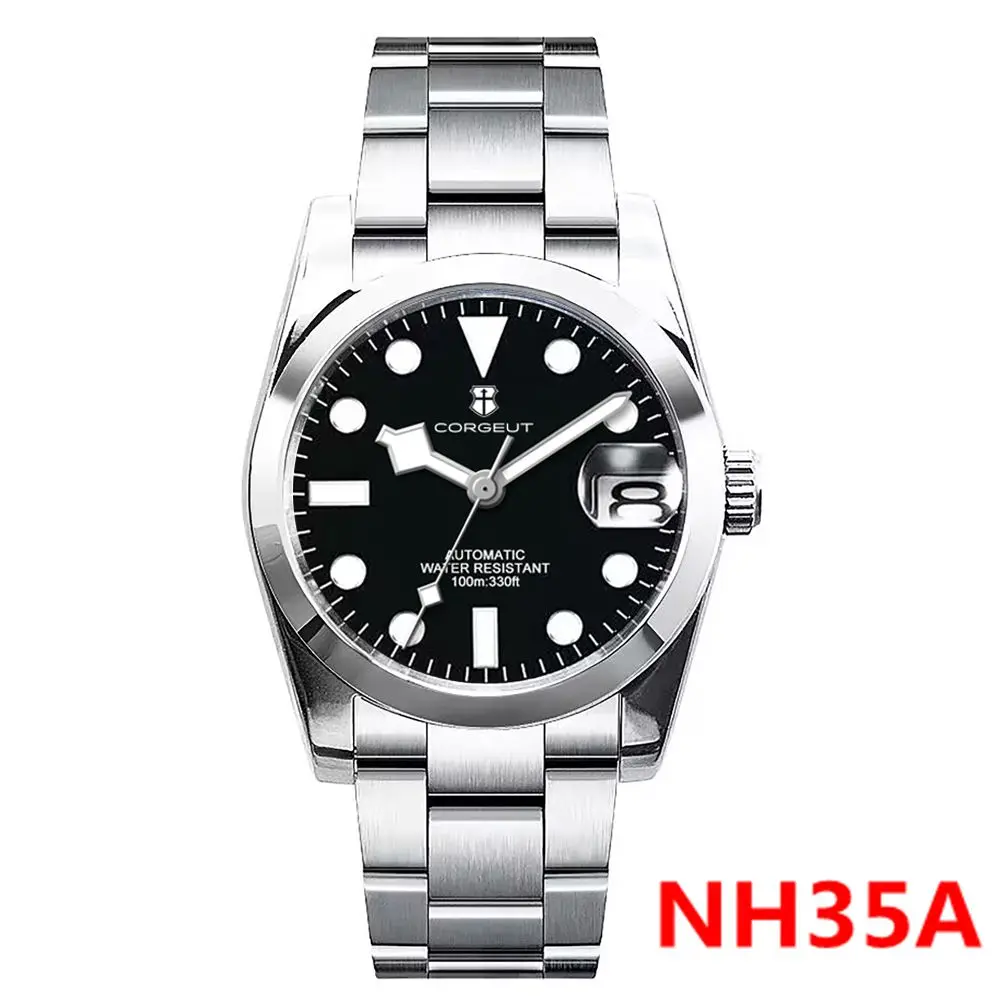

Luxury 36mm/39mm Men Corgeut Watch NH35/MIYOTA Automatic Mechanical Wristwatches Sapphire Lume Business Dive Waterproof Clock