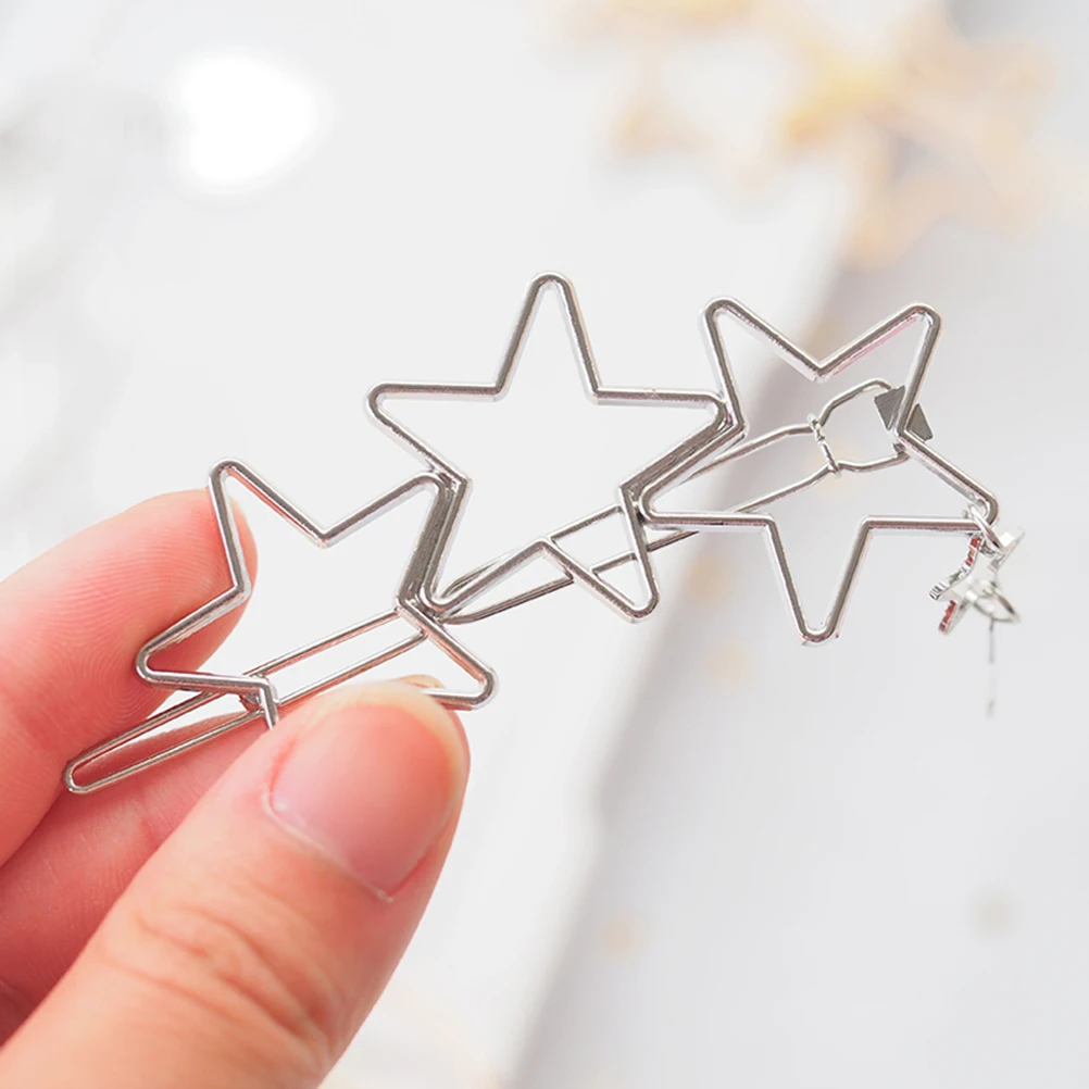 

Cute Star Hair Clips Alloy Elegant Hairpin Girls Accessories Bobby Wedding Party Daily Use Barrette Decorative Hair