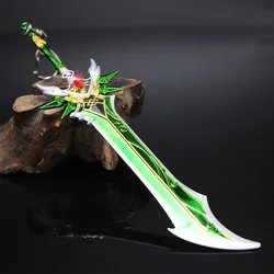 Genshin Impact Game Peripheral Sword Two-Handed Sword Alloy Toy Weapons Model Craft Long Sword Gift Ornament Collection 21cm