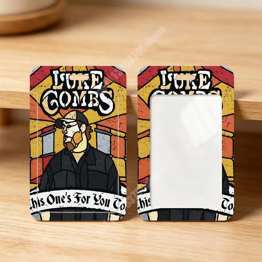 L-Luke C-Combs Growin' Up and Gettin' Old Plastic Card Holder Staff ID Card Clear Transparent Campus Access Name Tag